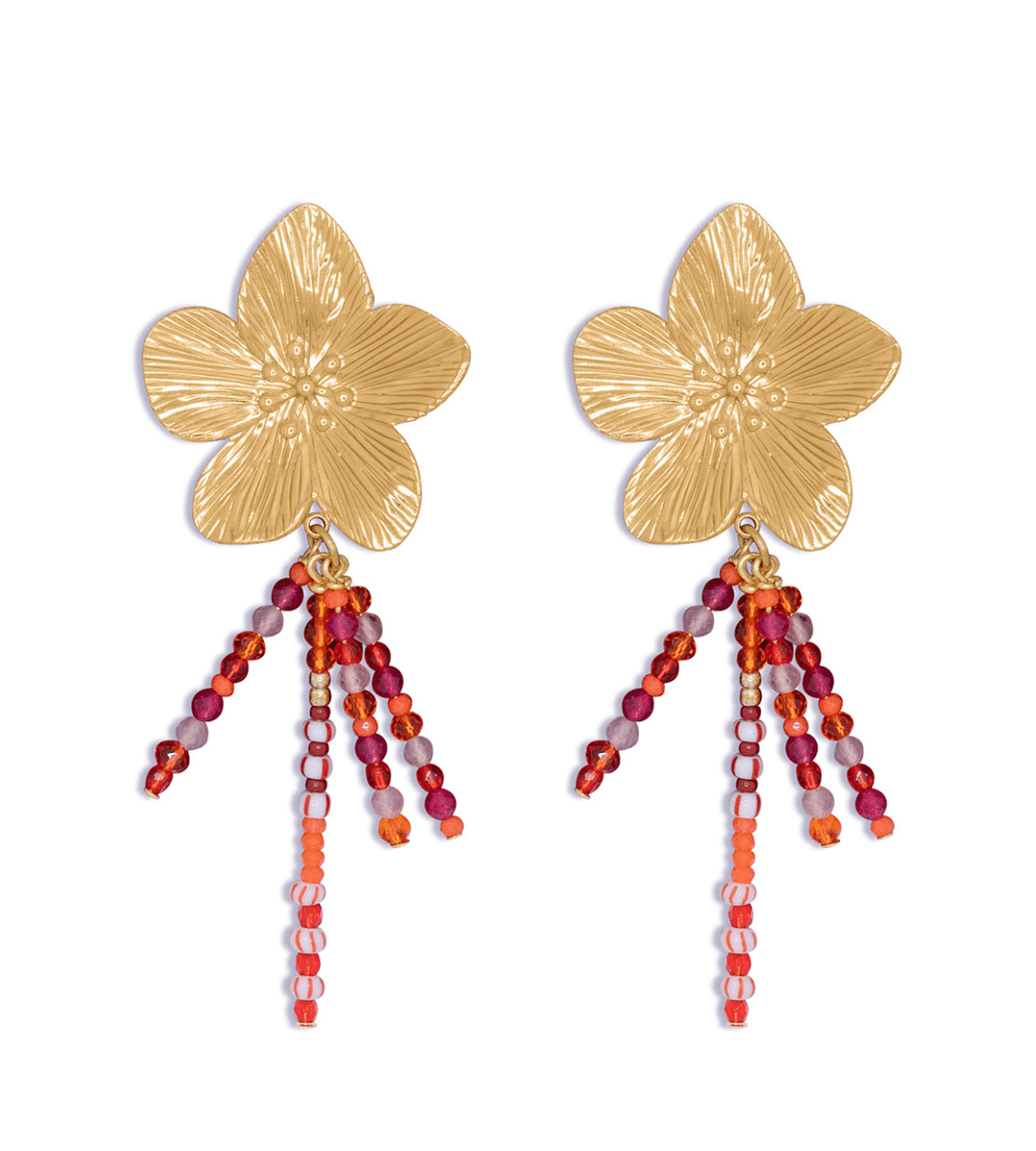 Coral Flower Earring - Dames
